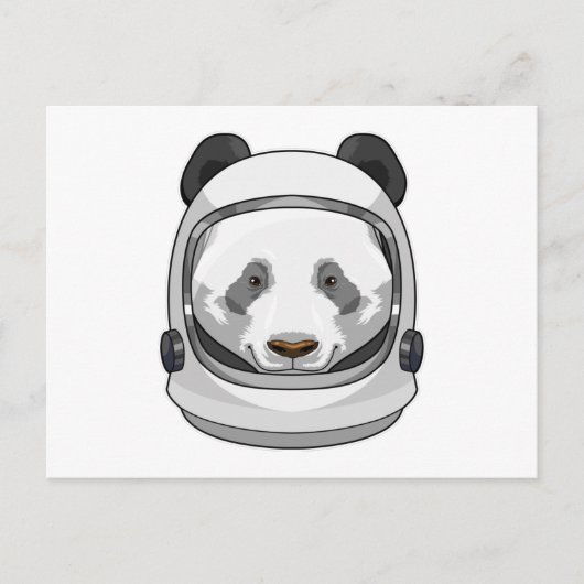 Panda als astronaut met Helmet Briefkaart (Voorkant)