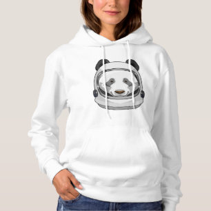 Panda als astronaut met Helmet Hoodie