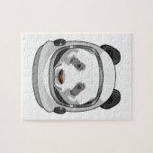 Panda als astronaut met Helmet Legpuzzel (Horizontaal)