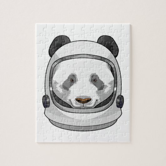 Panda als astronaut met Helmet Legpuzzel (Verticaal)