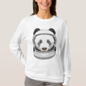 Panda als astronaut met Helmet T-shirt (Voorkant)