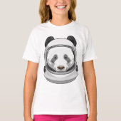 Panda als astronaut met Helmet T-shirt (Voorkant)