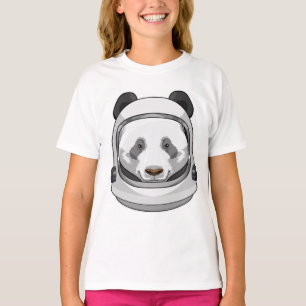 Panda als astronaut met Helmet T-shirt