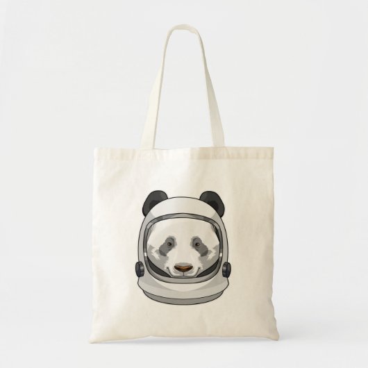 Panda als astronaut met Helmet Tote Bag (Voorkant)