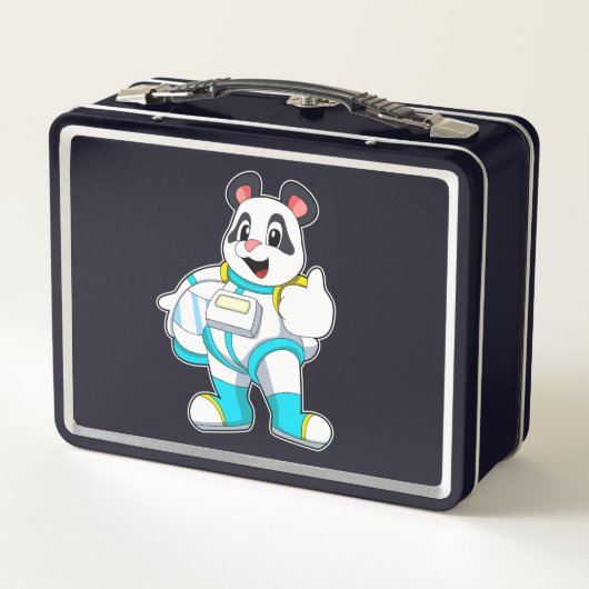 Panda als astronaut met kostuum (Achterkant)