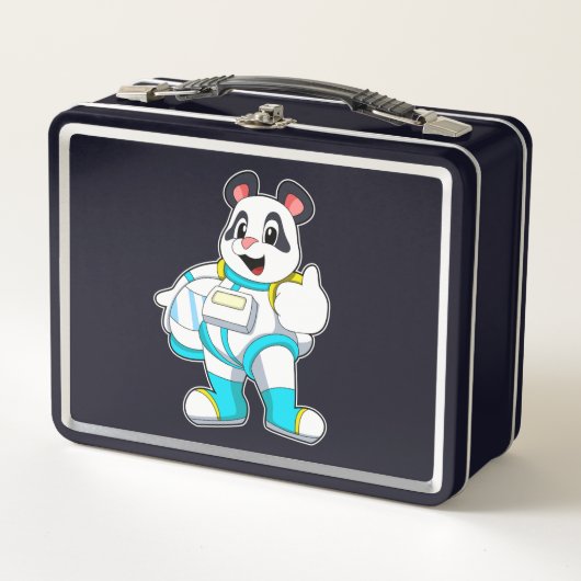 Panda als astronaut met kostuum (Voorkant)