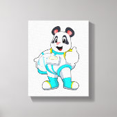 Panda als astronaut met kostuum canvas afdruk (Voorkant)