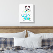 Panda als astronaut met kostuum canvas afdruk (Insitu (Slaapkamer))