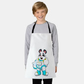 Panda als astronaut met kostuum schort (Gedragen)