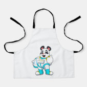 Panda als astronaut met kostuum schort (Voorkant)