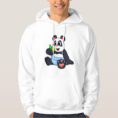 Panda als Baby met Bambus Hoodie (Voorkant)