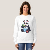 Panda als Baby met Bambus Trui (Voorkant volledig)