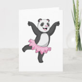 Panda als Ballerina in Ballet Kaart (Voorkant)