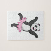 Panda als Ballerina in Ballet Legpuzzel (Horizontaal)