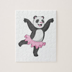 Panda als Ballerina in Ballet Legpuzzel