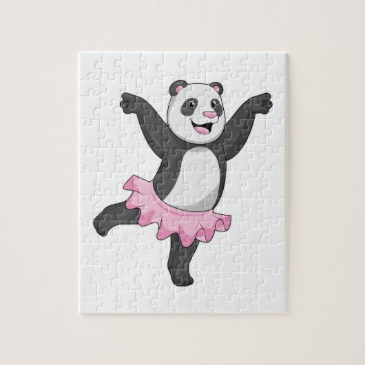 Panda als Ballerina in Ballet Legpuzzel (Verticaal)