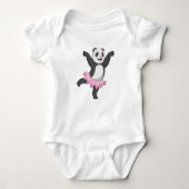 Panda als Ballerina in Ballet Romper (Voorkant)
