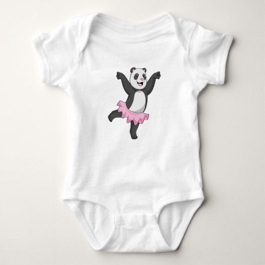 Panda als Ballerina in Ballet Romper (Voorkant)