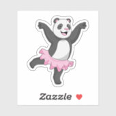 Panda als Ballerina in Ballet Sticker (Vel)