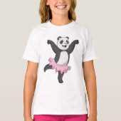 Panda als Ballerina in Ballet T-shirt (Voorkant)