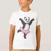 Panda als Ballerina in Ballet T-shirt (Voorkant)