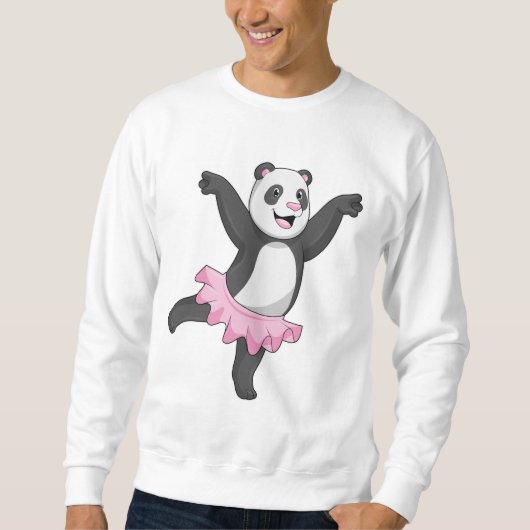 Panda als Ballerina in Ballet Trui (Voorkant)