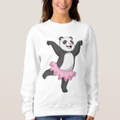 Panda als Ballerina in Ballet Trui (Voorkant)