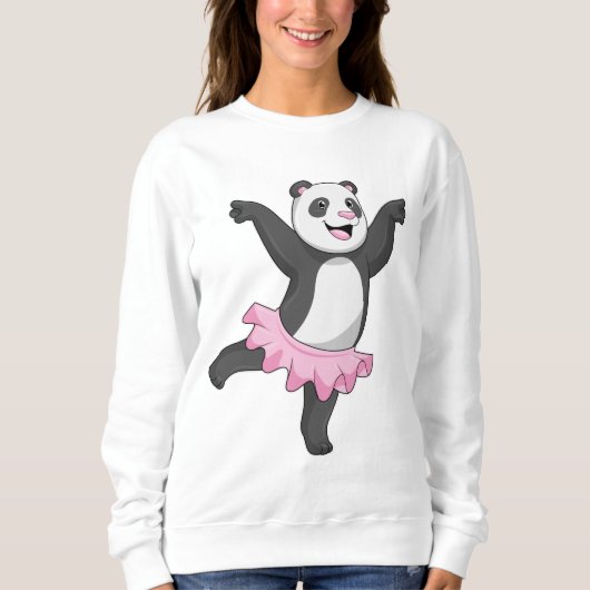 Panda als Ballerina in Ballet Trui (Voorkant)