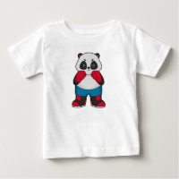 Panda als Boxer met Boxing-handschoenen