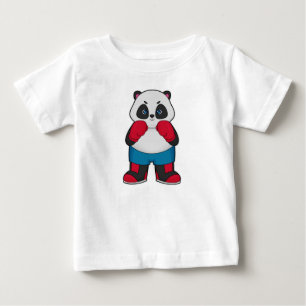 Panda als Boxer met Boxing-handschoenen