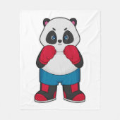 Panda als Boxer met Boxing-handschoenen Fleece Deken (Voorkant)