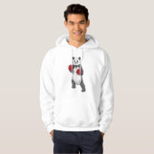 Panda als Boxer met Boxing-handschoenen Hoodie (Voorkant volledig)