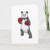 Panda als Boxer met Boxing-handschoenen Kaart (Voorkant)