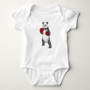 Panda als Boxer met Boxing-handschoenen Romper