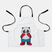 Panda als Boxer met Boxing-handschoenen Schort (Voorkant)