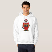Panda als brandweerman met slang hoodie (Voorkant volledig)