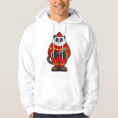 Panda als brandweerman met slang hoodie (Voorkant)