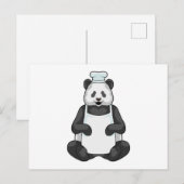 Panda als chef met hoed briefkaart (Voorkant / Achterkant)