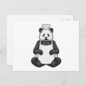 Panda als chef met kookmuts briefkaart (Voorkant / Achterkant)
