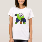 Panda als Football speler met Football T-shirt (Voorkant)