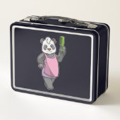 Panda als Hairdresser met Comb (Achterkant)