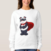 Panda als Hero met Masker & Cape Trui (Voorkant)