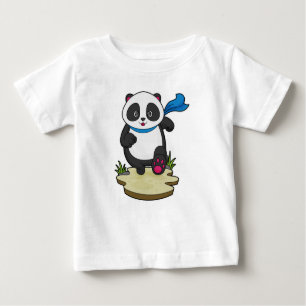 Panda als Runner met Scarf