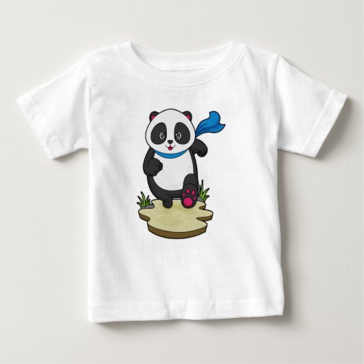 Panda als Runner met Scarf (Voorkant)