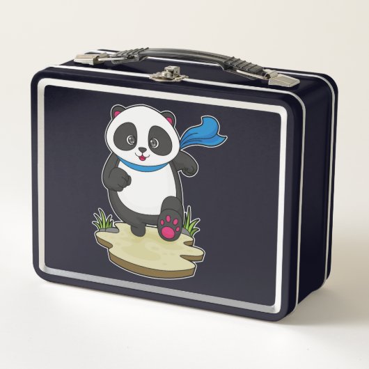 Panda als Runner met Scarf (Voorkant)