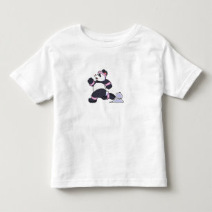 Panda als Runner op Running Kinder Shirts
