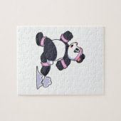 Panda als Runner op Running Legpuzzel (Horizontaal)