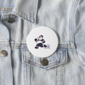 Panda als Runner op Running Ronde Button 7,6 Cm (In situ)