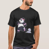 Panda als Runner op Running T-shirt (Voorkant)