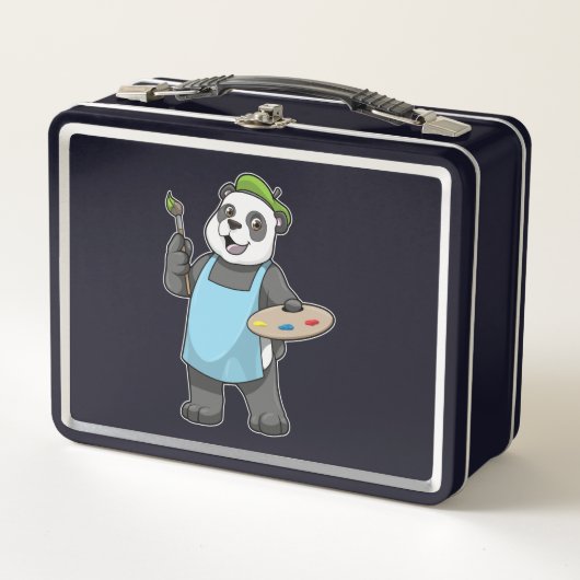 Panda als schilder met penseel en kleur (Voorkant)